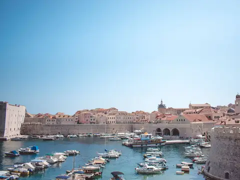 Dubrovnik old town and harbour