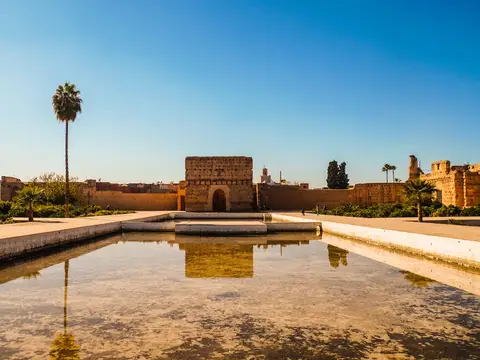 Pool in the El Badi Palace in Marrakech