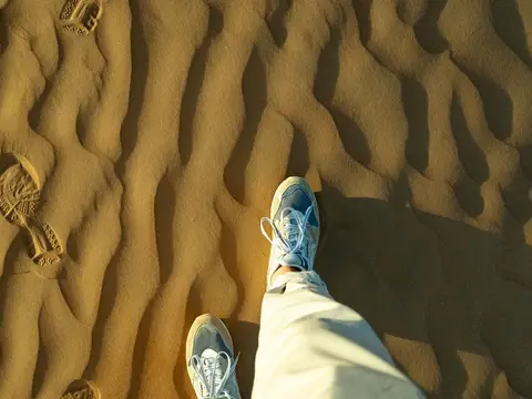 Ripples in the desert sand of Oman