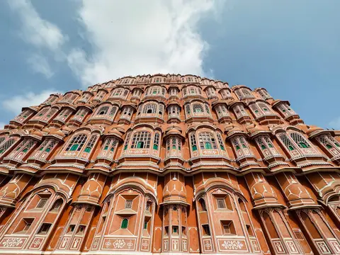 Façade of the Hawa Mahal in Jaipur