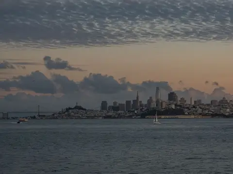 San Francisco skyline across the bay