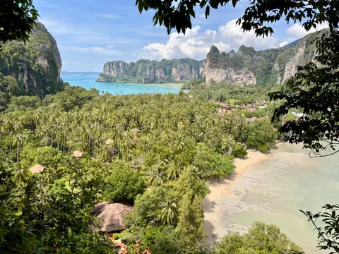 Limestone cliffs and jungle near Krabi